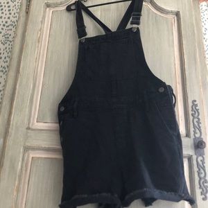 Madewell black overalls